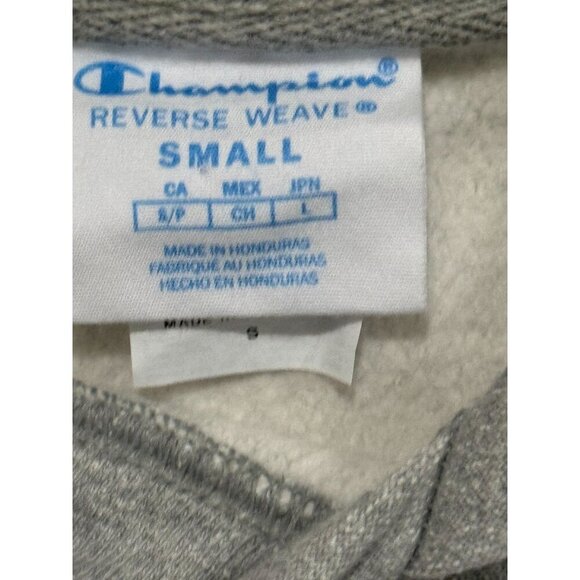 Champion Reverse Weave Size Small Heather Gray Hoodie Sweatshirt HARDLY WORN! - Picture 4 of 7